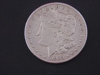 Us Morgan Silver Dollar 1903 - S (rare) photo