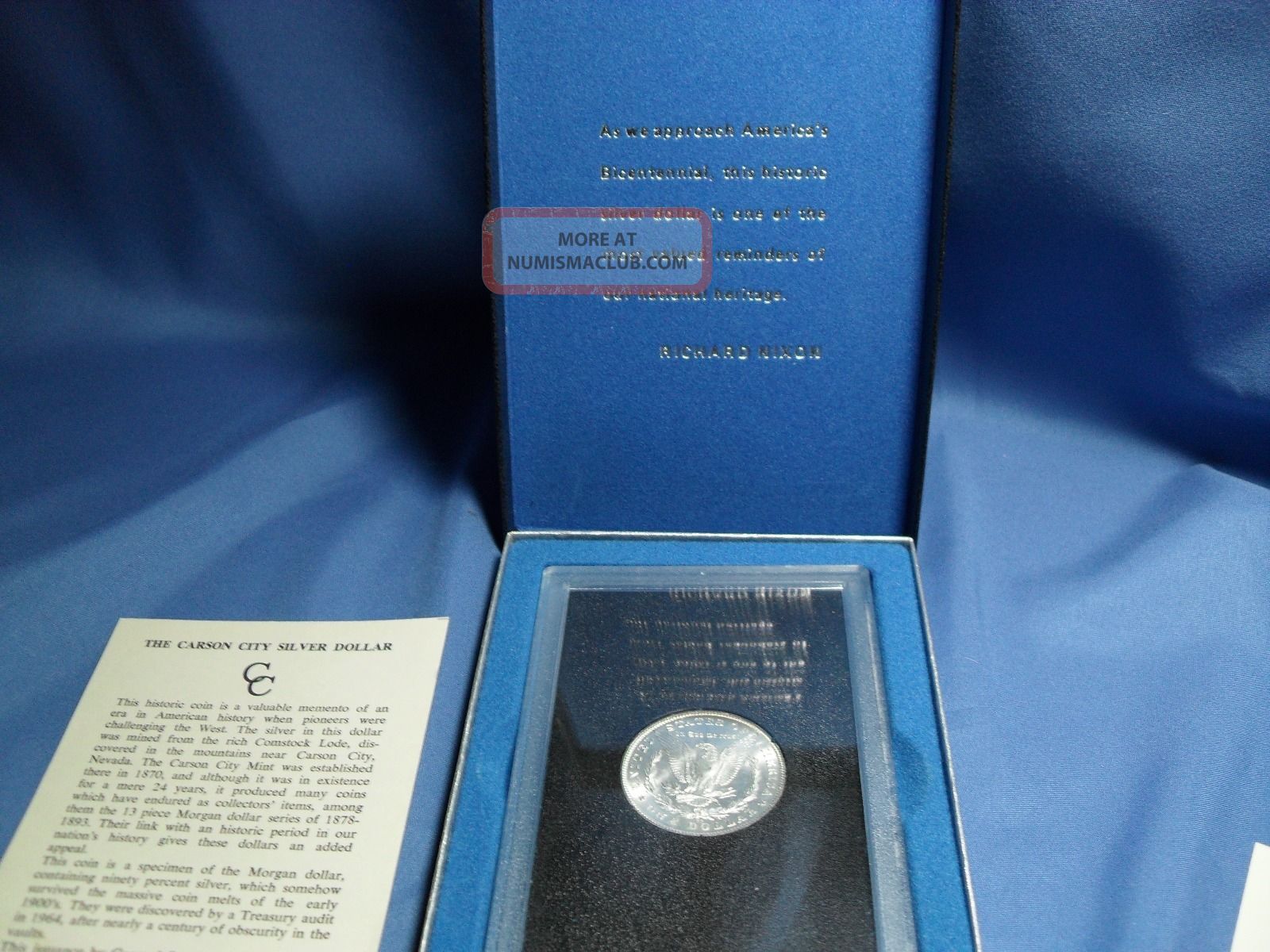 Carson City 1882 Uncirculated Silver Dollar Gsa Display Box With Carson City 1882 Uncirculated Silver Dollar Gsa Display Box With