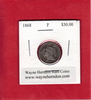 1868 3cn Three Cent Nickel photo