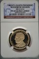 2013 - S Woodrow Wilson Presidential Golden Dollar Ngc Pf69 Ultra Cameo Dollars photo 10