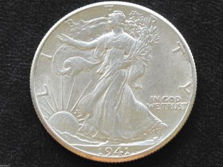 1941 - P Liberty Walking Half Dollar 90% Silver U.  S.  Coin D4774 photo