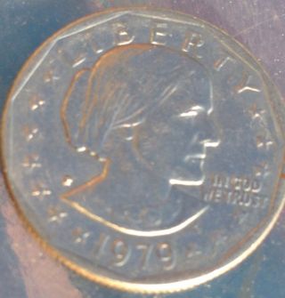 1979 - P Sba$1 Wide Rim Susan B.  Anthony Dollar photo