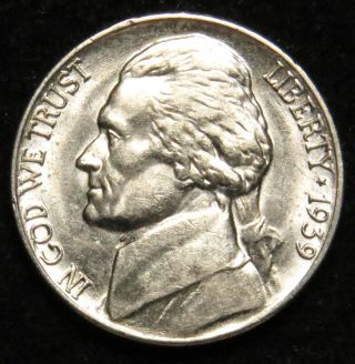 1939 Uncirculated Jefferson Nickel (b05) photo