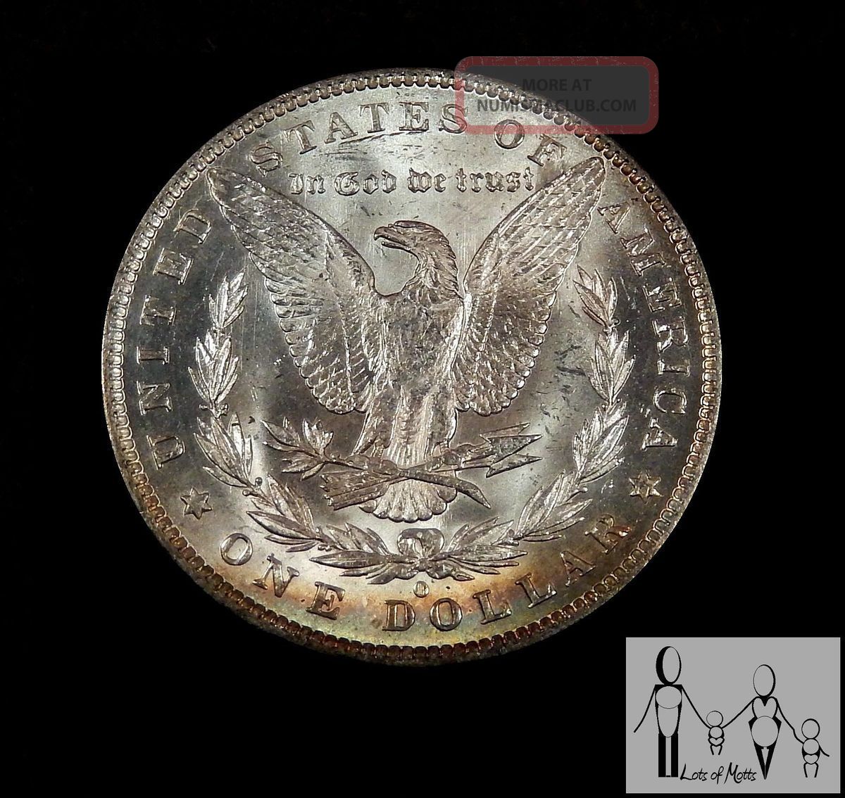 1883 O Pcgs Ms62 Unc Toned Morgan Silver Dollar Bu Uncirculated $1 Us