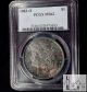 1883 O Pcgs Ms62 Unc Toned Morgan Silver Dollar Bu Uncirculated $1 Us Coin Bl 2 Dollars photo 3
