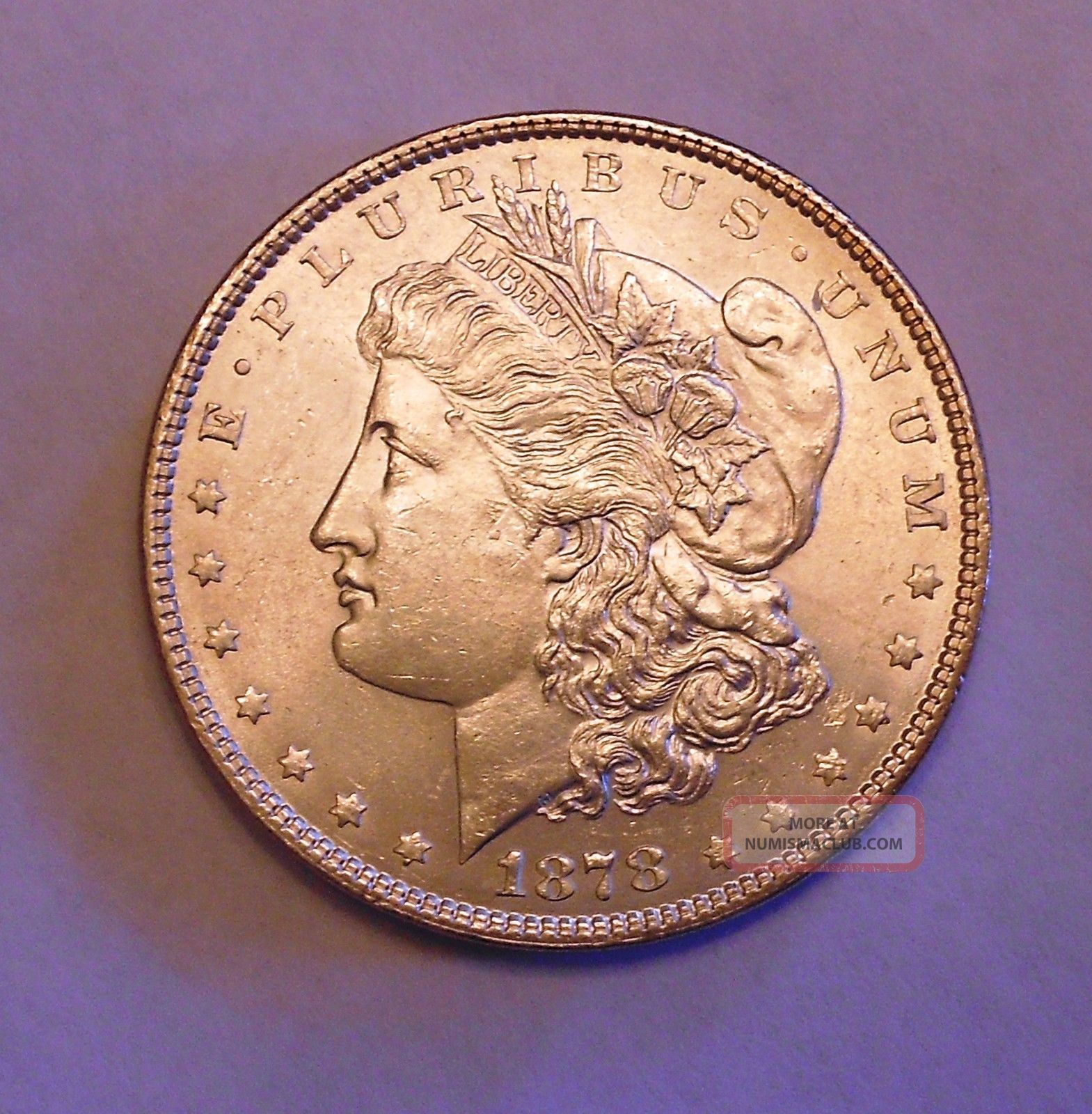 1878 7tf Rev 78 Morgan Dollar Choice Uncirculated++++