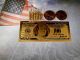 2 24k Gold Double Sided $100 Billsl,  5 Vials Of Gold Flakes 1 Troy Oz Liber Gold photo 1
