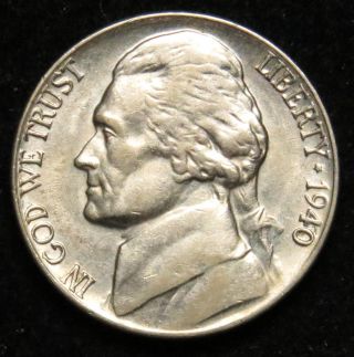 1940 Uncirculated Jefferson Nickel (b03) photo