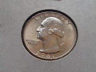 1961 - D Washington Silver Quarter photo