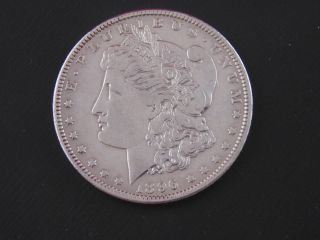 Us Morgan Silver Dollar,  1896 - O photo