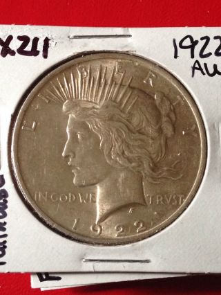 X211 :: 1922 - P Peace Silver Dollar : Fairhouse: Coin Eagle photo
