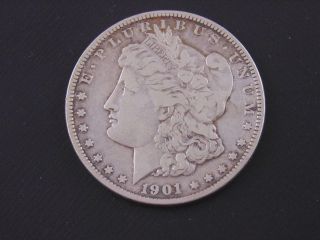 Us Morgan Silver Dollar,  1901 - O (detail) photo