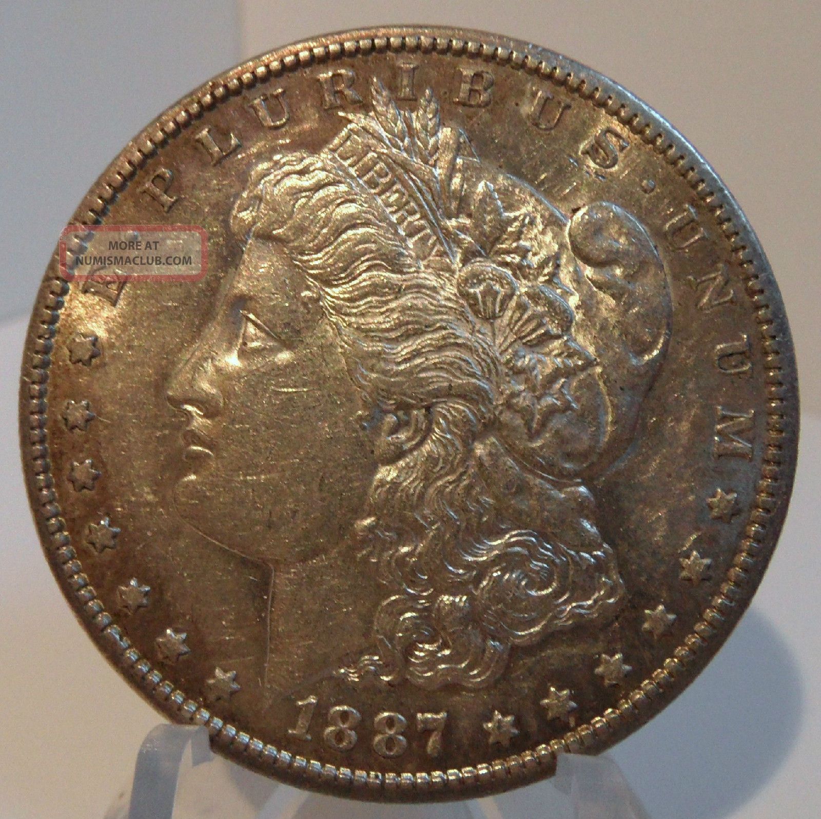 1887 - S Morgan Silver Dollar Great Detail