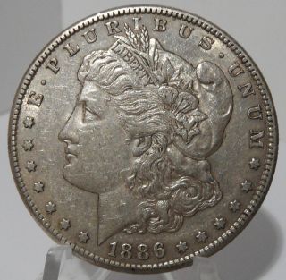 1886 - S Morgan Silver Dollar Great Detail photo