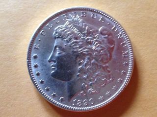 1890 $1 Morgan Silver Dollar Ms+ photo