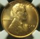 1942 Lincoln Wheat Cent - Ngc Ms67 Red - Highest Grade Obtainable Small Cents photo 1