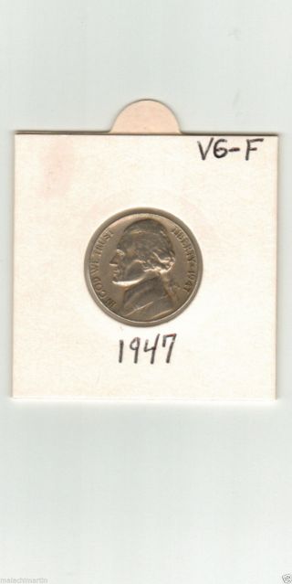 1947 5c Jefferson Nickel photo