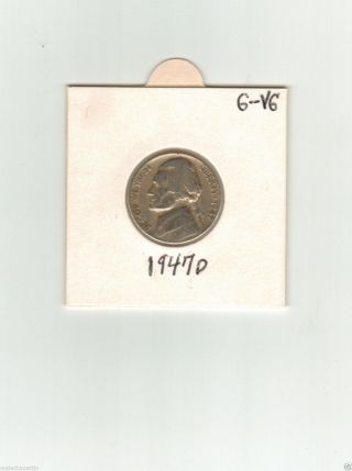 1947 - D 5c Jefferson Nickel photo