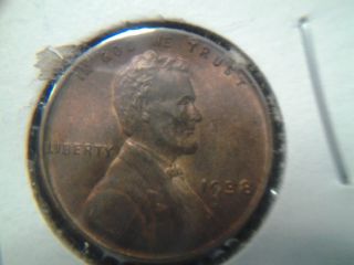1938 1c Rb Lincoln Cent Gem Bu Details Red/brown Coin photo