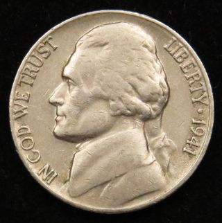 1941 S Jefferson Nickel Fine (b02) photo