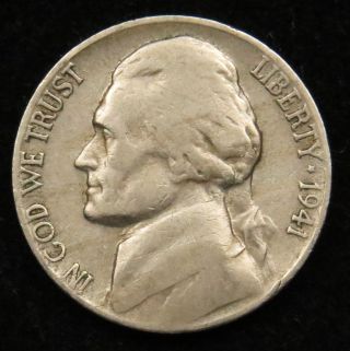 1941 S Jefferson Nickel Fine (b03) photo