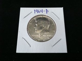 1964 P Kennedy 90% Silver Half Dollar.  900 Fine Silver & Usa photo