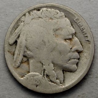 Good 1918 - S Indian Head (buffalo Nickel). .  10246 photo