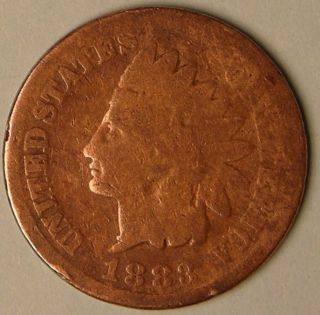 1883 Indian Head Penny,  Aa - 64 photo