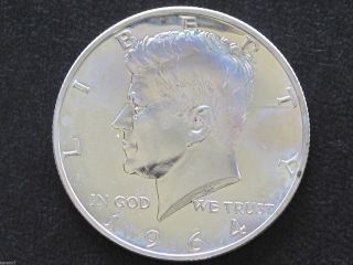 1964 - P Kennedy Half Dollar 90% Silver Proof Coin D4746 photo