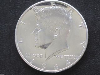 1964 - P Kennedy Half Dollar 90% Silver Proof Coin D4752 photo