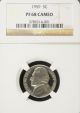 1959 Jefferson Ngc Pf 68 Cameo.  Rare Date In Cameo With Cameo+ Devices Nickels photo 1