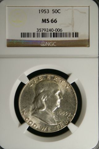 1953 Franklin Ngc Ms 66.  Wow Early - Date Blazing Franklin photo