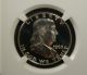 1963 Franklin Ngc Pf 68 Cameo.  Exceptional Cameo Contrast - Spot - Surfaces Half Dollars photo 2