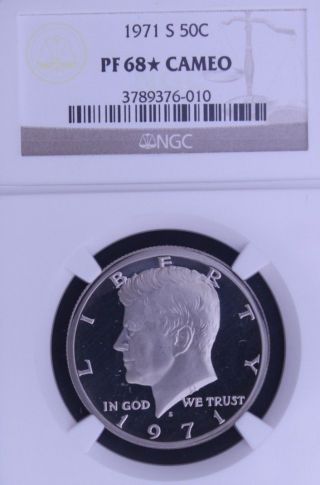 1971 - S Kennedy Ngc Pf 68 Star Cameo.  Incredible Contrast.  Spot - 1 Of 155. photo