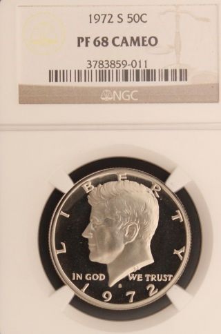 1972 - S Kennedy Ngc Pf 68 Cameo.  Incredible Cameo Contrast & Spot - photo