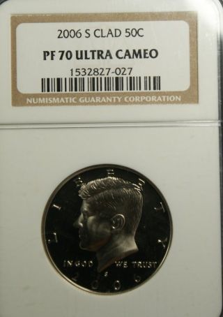 2006 - S Clad Kennedy Ngc Pf 70 Ultra Cameo.  Incredible Contrast - Spot - photo