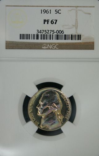 1961 Jefferson Ngc Pf 67.  Absolutely Breath - Taking Riot Of Brilliant Color photo