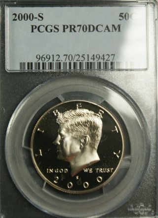 2000 - S Clad Kennedy Pcgs Pr 70 Deep Cameo.  Incredible Cameo Contrast.  Flawless photo