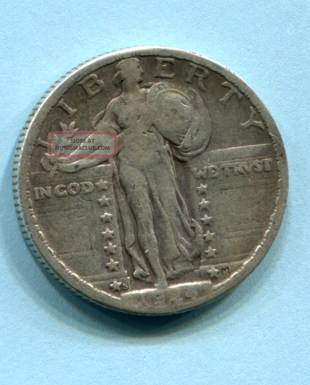 1924 S Standing Liberty Quarter Fine