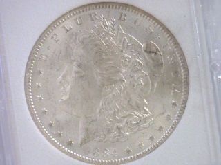 1884 - Cc $1 Brilliant Uncirculated Morgan Silver Dollar - Near Gem photo