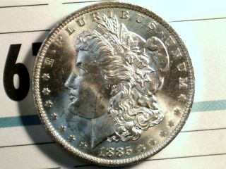 1885 O Morgan Dollar In Bu 90% Silver Coin Blue photo