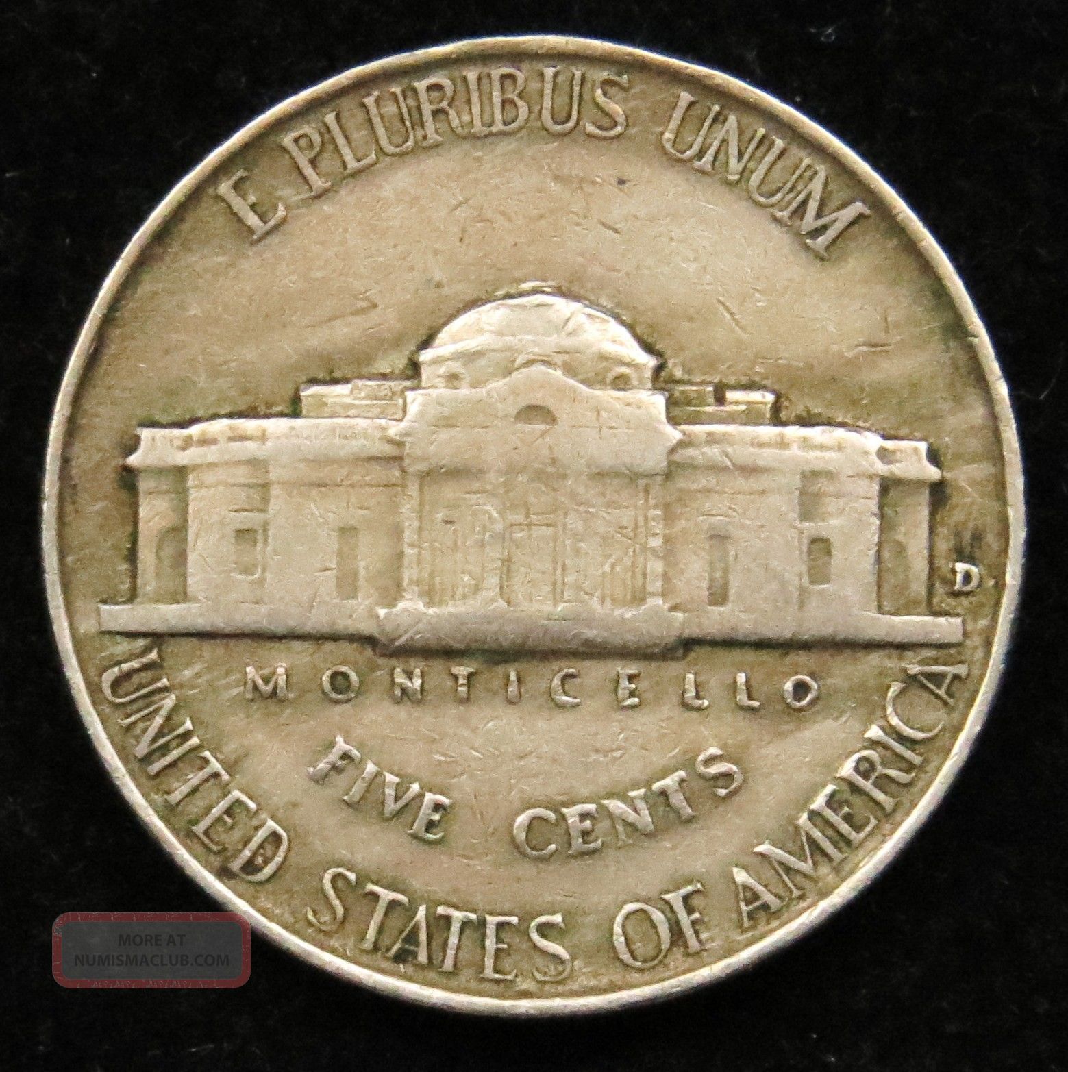1942 D Jefferson Nickel Very Fine b05 