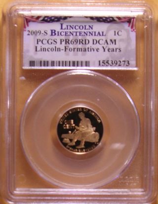 2009 S Lincoln Penny,  Formative Years,  Pcgs Pr 69 Dcam,  Ek 955 photo