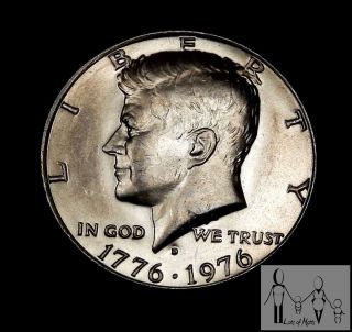 1976 D Brilliant Uncirculated Bu John F Kennedy Jfk Half Dollar Unc 50c Us Bl photo