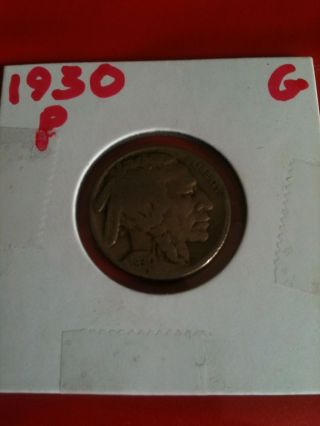 1930p Buffalo Nickel,  Good Details photo