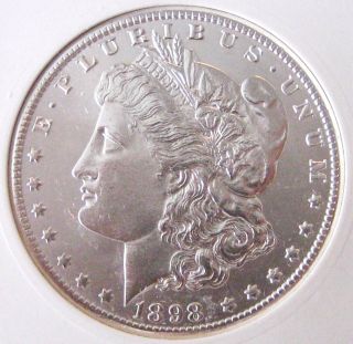 1898 - O Morgan Silver Dollar - Brilliant Uncirculated - Morgan Dollar photo