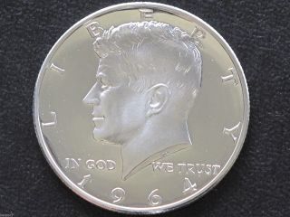 1964 - P Kennedy Half Dollar 90% Silver Frosted Proof U.  S.  Coin D4748 photo