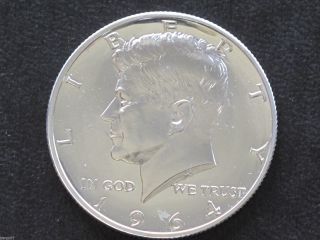 1964 - P Kennedy Half Dollar 90% Silver Frosted Proof U.  S.  Coin D4749 photo