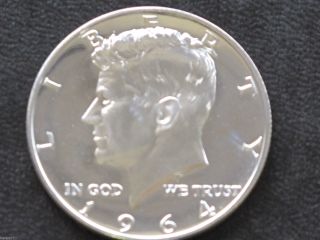 1964 - P Kennedy Half Dollar 90% Silver Frosted Proof U.  S.  Coin D4750 photo