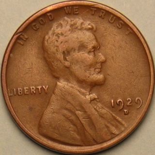 1929 D Lincoln Wheat Penny,  Ab 752 photo